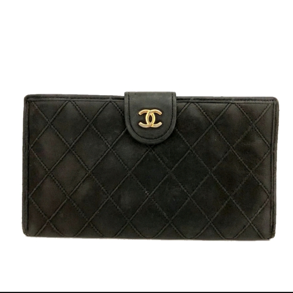 Chanel Black Quilted Wallet